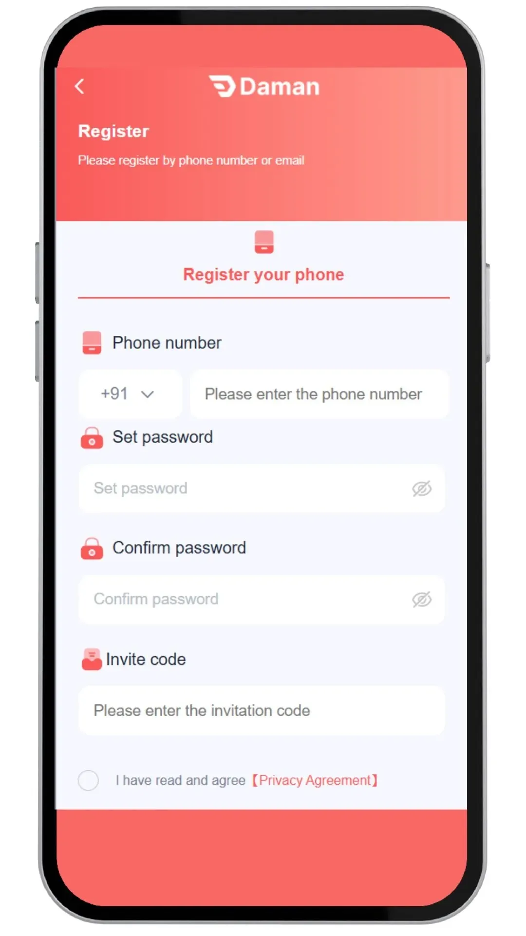Daman game register page